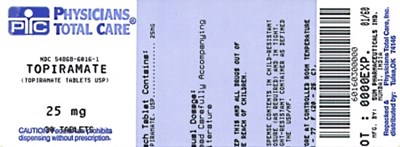 image of 25 mg package label - 25mg package label
